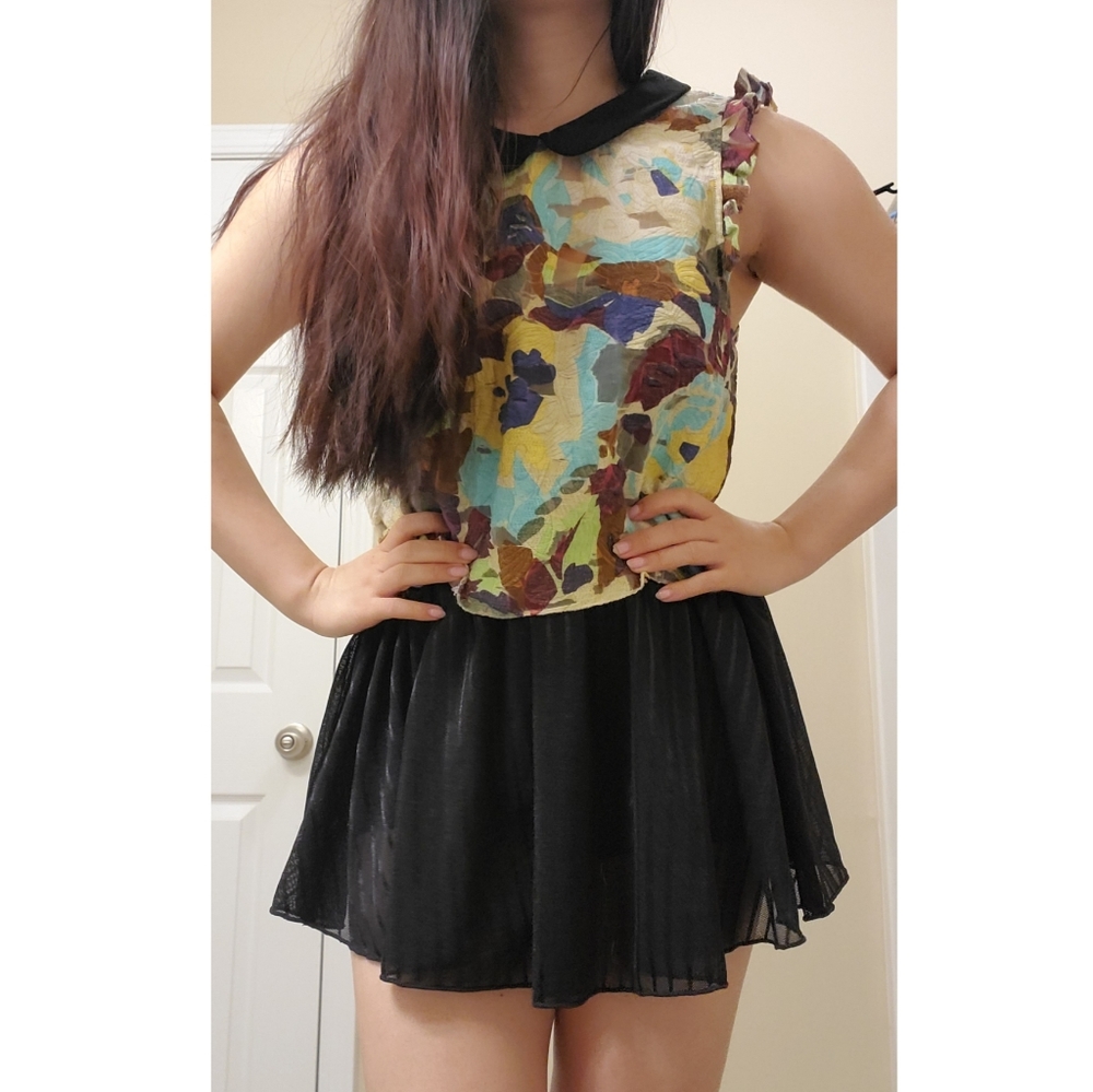 Zara Summer flower-print top